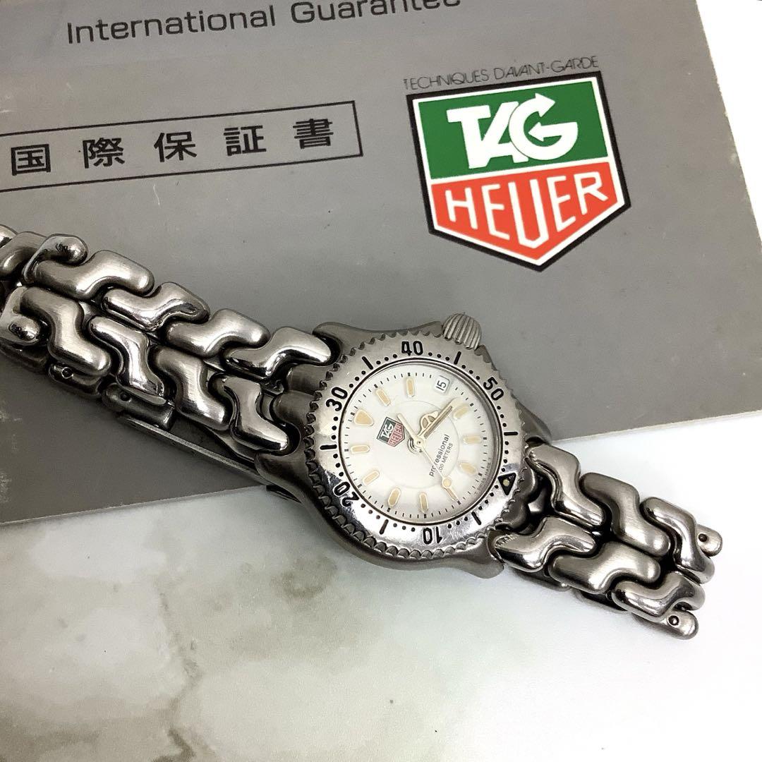 TAG HEUER WG1412-0 Watch 200M 23mm White Dial Silver SS