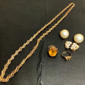 18金ネックレス・指輪 真珠イヤリング