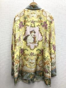 ETRO エトロ シルク100% 長袖シャツ裏面